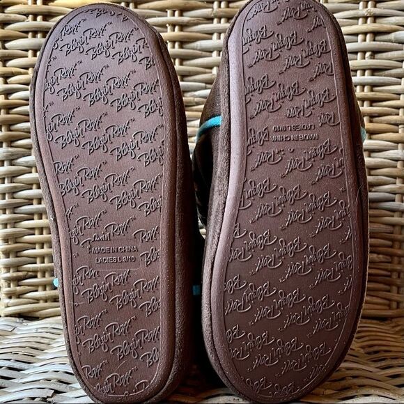 BLAZIN ROXX Embellished Cowboy Boot Slippers - Picture 4 of 11